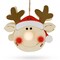 Wooden Reindeer Christmas Ornament with Light Up Nose Cutout